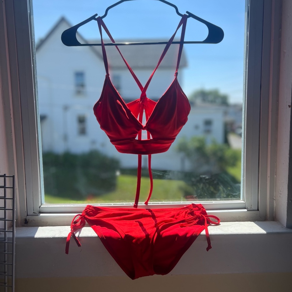Shade & Shore Red Bikini Set